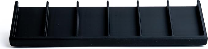 Remote Holder Organizer Pedestal Caddy compatible with Lutron Pico Remotes, Anti-Slip Feet, Holds 6 Remotes, Black, Indoor Use Only