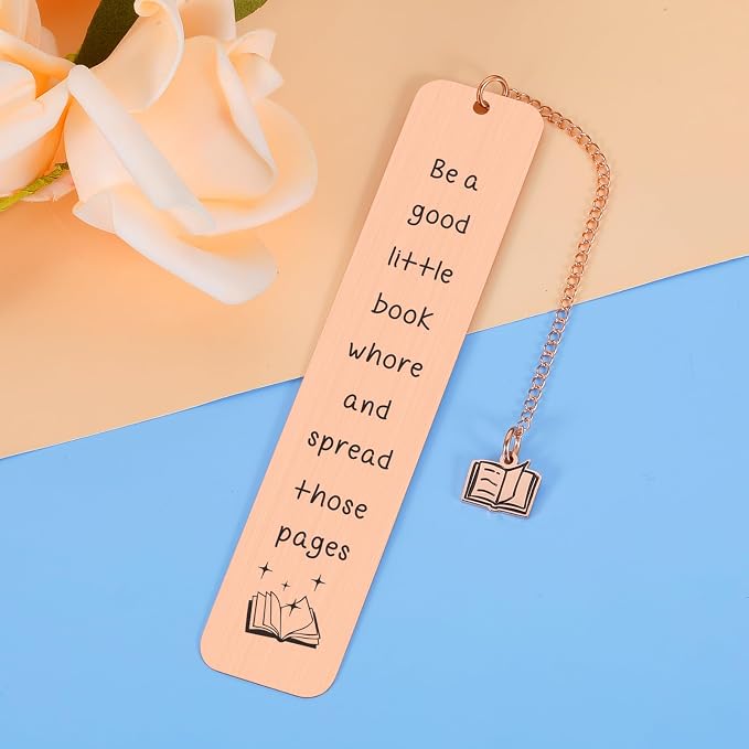 Smutty Book Lovers Gifts for Women Bookmarks for Women Readers, Book Nerd Bookworm Bookish Gifts for Women Smutty Bookmarks for Women Christmas Birthday Book Club Gifts Spread Those Page Book Marker