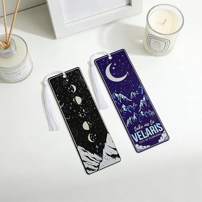 Dungeon Crawler Carl Princess Donut Bookmarks Book Lover Book Charm School Supplies Office Stationery DCC Fans Birthday Gift (2pcs Acotar)