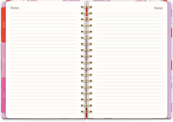 Orange Circle Studio Academic Planner 2026, Cherry Sweet, Tri-Tab Planners, 17-Month Triple-Section Weekly Monthly Planner Calendar for School or Work, Includes 96 Full Color Stickers, Note Pages