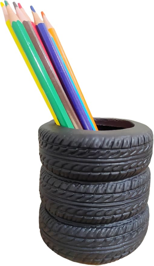 Adorable Cartoons Pencil Holders - Multifunctional Desktop Organizers (Tire)