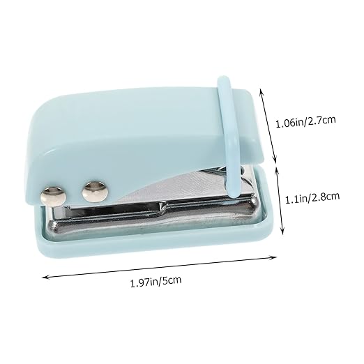 NUOBESTY Miniature Durable Stapler with Tail Hanging Ring Convenient Desktop Stitcher for Office School Use Strong Design