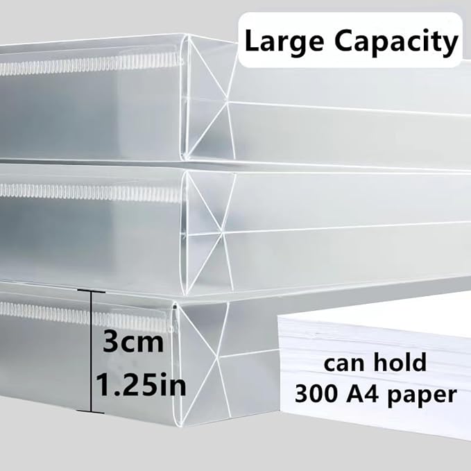 12 Pack Large Clear Folders for Documents,Legal Size(11×14 inch),TFDLCG zm Plastic Envelopes with Snap Closure,Poly Envelope File Folder with 1 Inch Expansion,for School Home Office Organizer