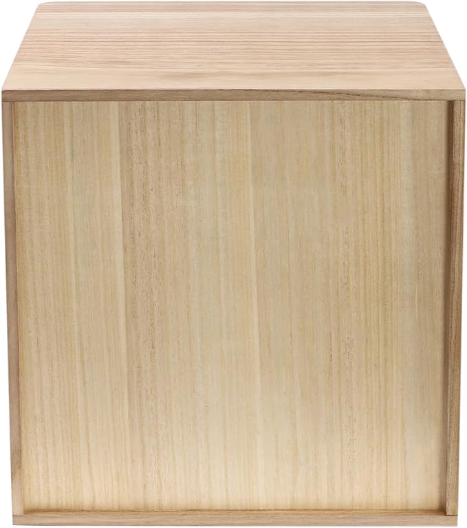 Lockable Desk Organizer Wooden Desktop Drawers Office Flat Files Storage Box Locking Countertop Storage Cabinet (Wood Color + White, 4-Tier)