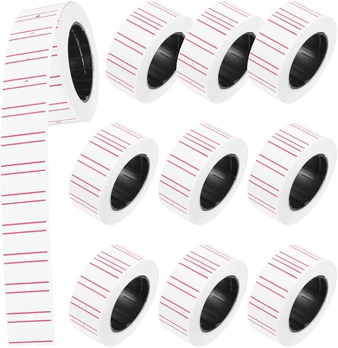 20rolls Self-Adhesive Price Label Paper Stickers for Retail Use - Tags and Firm Adhesion for Supermarkets and Commerce