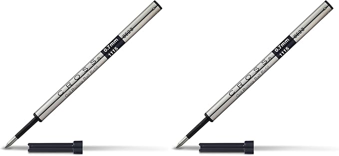 Cross Refill for Cross Selectip Gel Roller Ball Pens, Medium Conical Tip, Black Ink (Pack of 2)
