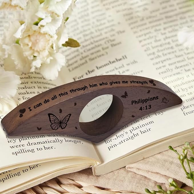 Quimoy Book Page Holder for Reading,Thumb Books Page Holder, Books Reading Accessories Gifts for Book Lovers Teachers Students Friends