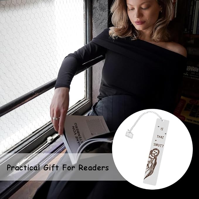 Funny Christmas Gifts Bookmark, Stainless Steel Generic Bookmark, Christian Book Marker Gifts for Friends, Female, Bookish Nerd, Book Lover, Birthday Christmas Gift Easter Gift