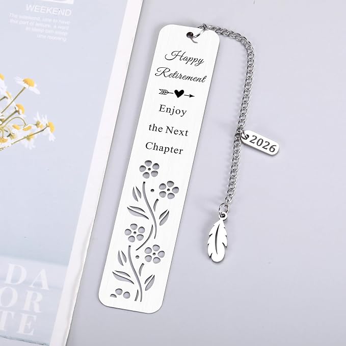 2026 Retirement Bookmark Gifts for Women Men Retirement Gifts for Coworker Colleague Employee Work Bestie Appreciation Gift for Retired Teacher Nurse Coach Going Away Leaving Gift for Boss Leader