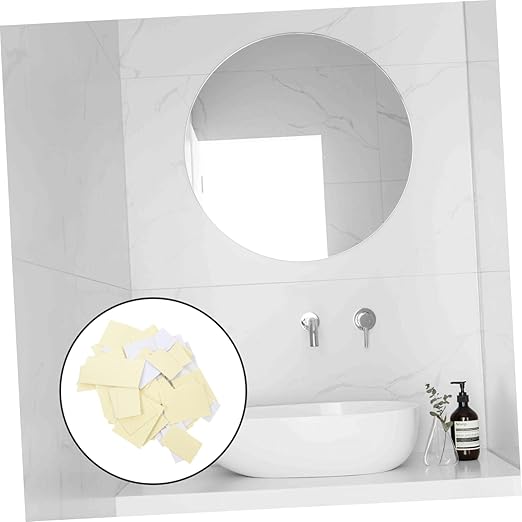 Zerodeko 100pcs Double Sided Tape Heavy Duty Adhesive Wall Mounting Tape for Hooks Mirrors