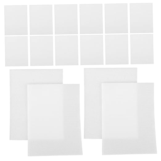 TEHAUX 12pairs Self-Adhesive Hook and Loop Tapes for Carpet and Home Use Strong Adhesive Double-Sided Strips for Easy Installation and Material White