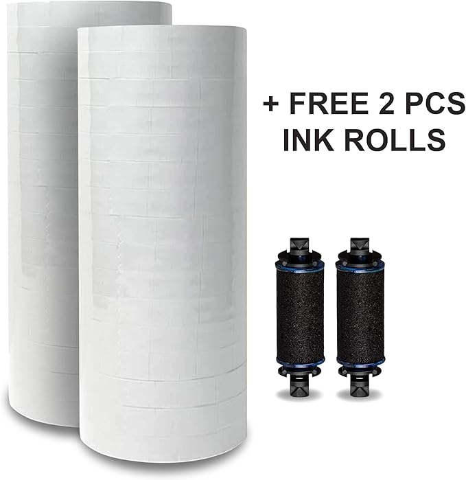 White Pricing Labels for Monarch Price Labeler, 2 Sleeves, 32 Rolls