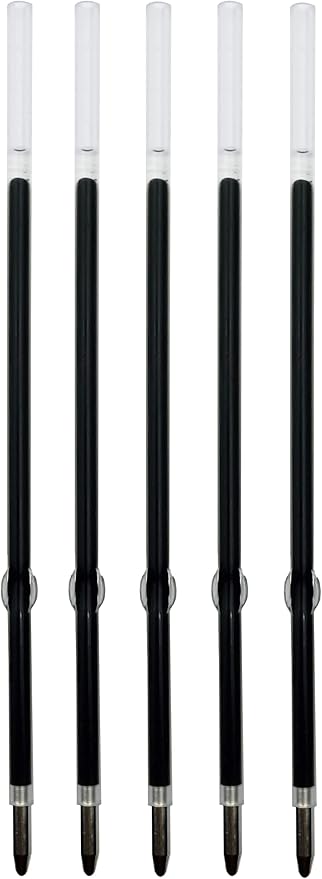 Lenden Pack of 5 Replacement Ballpoint Blue Ink Refill for Rubberized Comfort Soft Touch 2 in 1 Ballpoint Pen Capacitive Stylus Tip (Blue Replacement Refill)