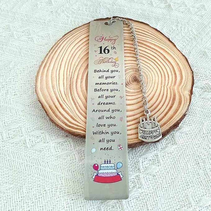 16 Birthday Gifts Bookmarkers for 16 Year Old Girls Boy Birthday Gift | Behind You All Your Memories Book Marker for Son Booklovers 16 Yrs Old Birthday Gifts for Sister 16th Birthday Gift