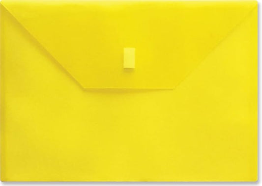 Lion Design-R-Line Poly 9-3/8" x 13", 1 Envelope, Transparent Yellow (22080-YW)
