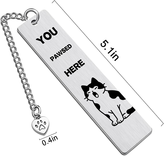 Cat Gifts for Women Cat Lover Gifts for Women Men Readers Cute Bookmarks for Woman Teens Girl Boy Birthday Gift for Book Lovers Bookish Gift Reading Accessories