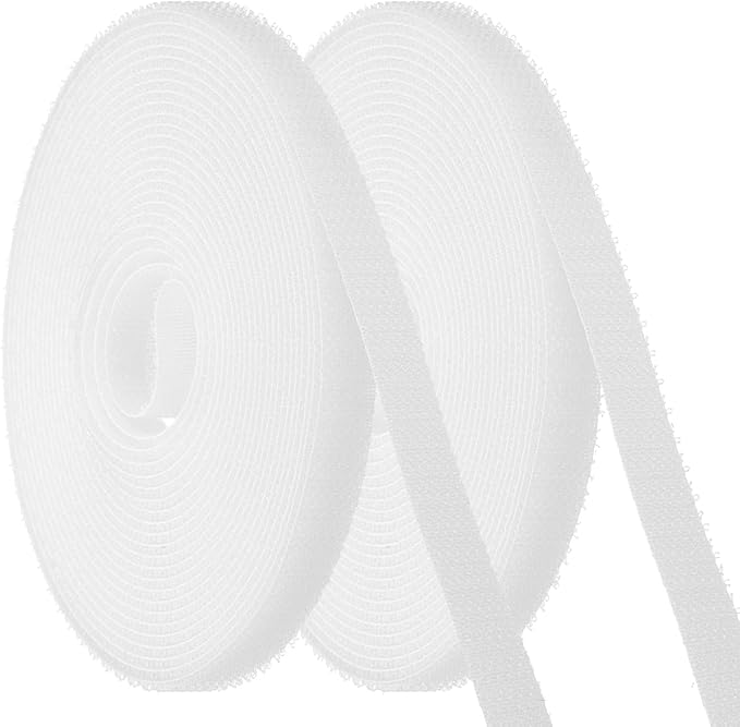PATIKIL Carpet Marker Strips 0.4 Inch x 16.4 Ft, 2 Roll Floor Markers Nylon Strip Floor Marking Tape for Classroom Rug Teacher Supplies, White