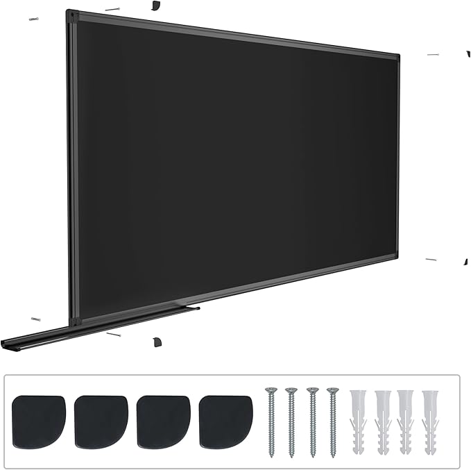 SELEAD Magnetic Chalkboard 24 x 18 Inches - Black Aluminum Frame Chalk Board Words Sign Wall Decor Plaque for Business, Menu, School, Office - Magnet Bulletin Display Board Pizarra