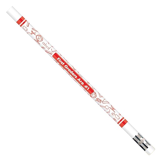JRM7861B 1st Graders are #1 Pencils, 0.5" Height, 2.5" Wide, 8" Length (12 Count)