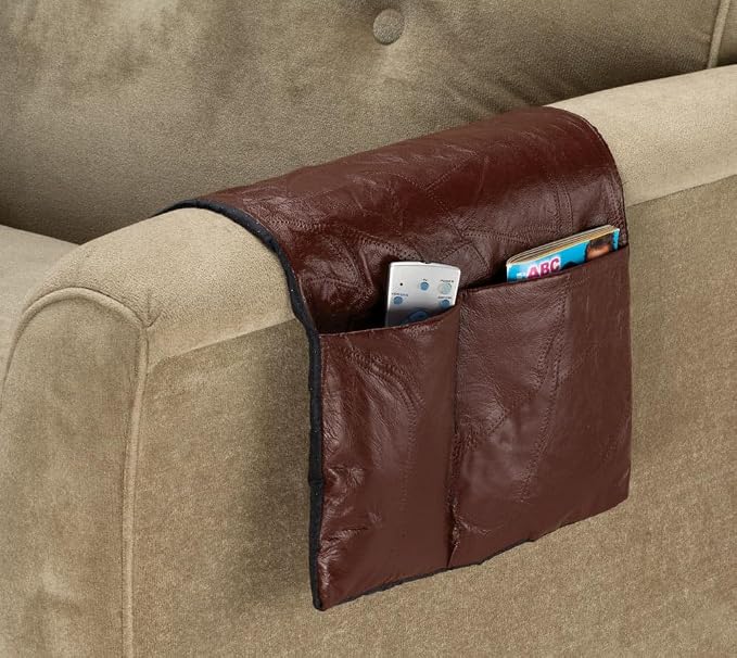 WalterDrake Leather Armrest Organizer