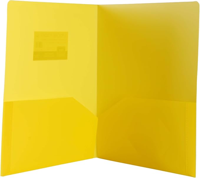 Filexec Products 2 Pocket Folder, Heavy Duty, Opaque, Assorted, Pack of 6 (50483-3132)