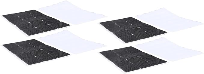 Oumefar 10 Sets Blackout Curtain Adhesive Strip Strong Fastener Tape Versatile Multiuse Adhesive for Home Office Nylon