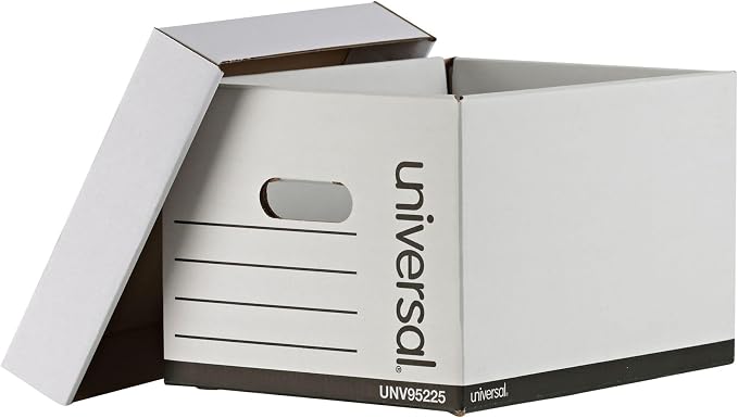 Universal One Automatic File Box, 12 x 15 x 10" (95225)
