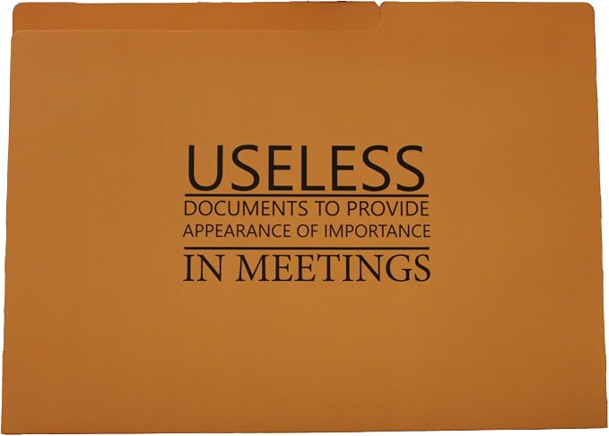 Funny File Folders - Multicolor, Modern Style, Letter Size, Top Tab Position