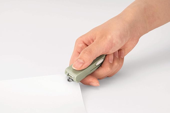 Lion Office Instrument Pimi Small Stapler, 10 Sheets Bound No.10 Ivory KS-10_IV