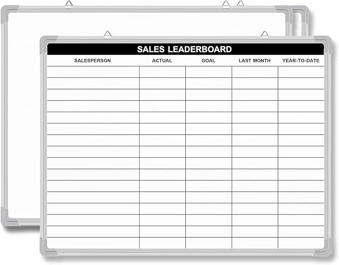AmazingSpark Lined Whiteboard Blank Grid Aluminum Frame Dry Erase Board Reusable Wall Mounted Board for Scheduling, to Do Lists Weekly Planning Home Work (24 x 18 Inch,Sales Ranking List)