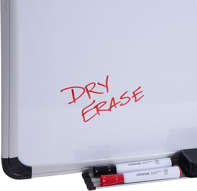 Universal One Magnetic Easel Style Dry Erase Board, 48 x 36" (43734)