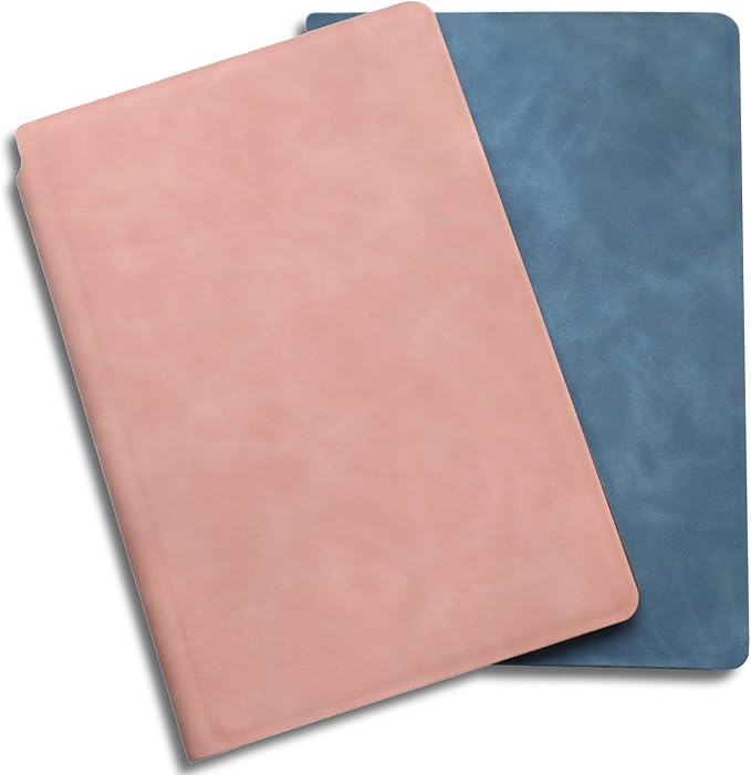 Portable Small Dry Erase Board Whiteboard Notebook Handheld, Reusable White Board Dry Erase Notebook for Desk, At Home Office Study Essentials-9.5" x 6.6" (Blue)