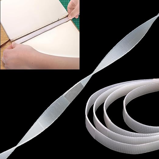 heyous 20PCS 3 Point Positioning Design 12mm Resin Hot Melt Binding Adhesive Strip 86-100 Sheet Capacity Suitable for Albums Images Files Book Repair