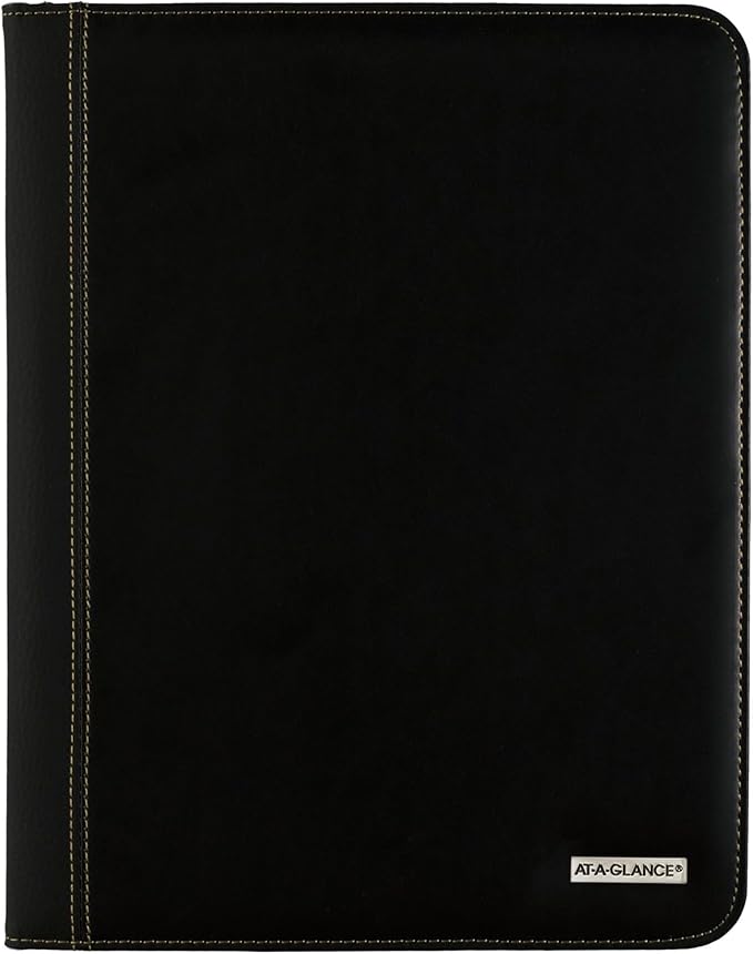 AT-A-GLANCE 2022 Monthly Padfolio by AT-A-GLANCE, 9" x 11", Large, Executive, Black (7029005)