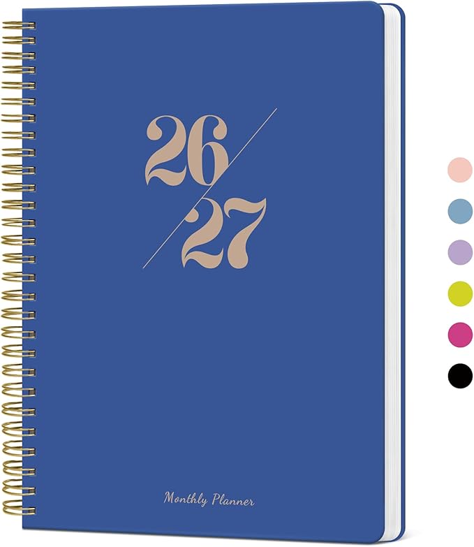 Monthly Planner 2026-2027, 18 Months Calendar Planner 2026-2027, Runs from July 2026 - December 2027, 7" x 10", Perfect for School Office Home Planning - Royal Blue