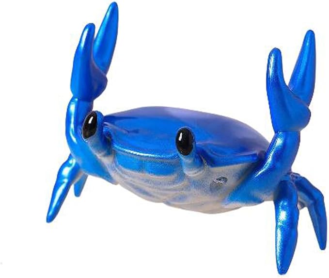 1Pcs Weightlifting Crab Pen Holder Funny Crab Pen Holder for Storage Office Desk Display Decorations (Blue)