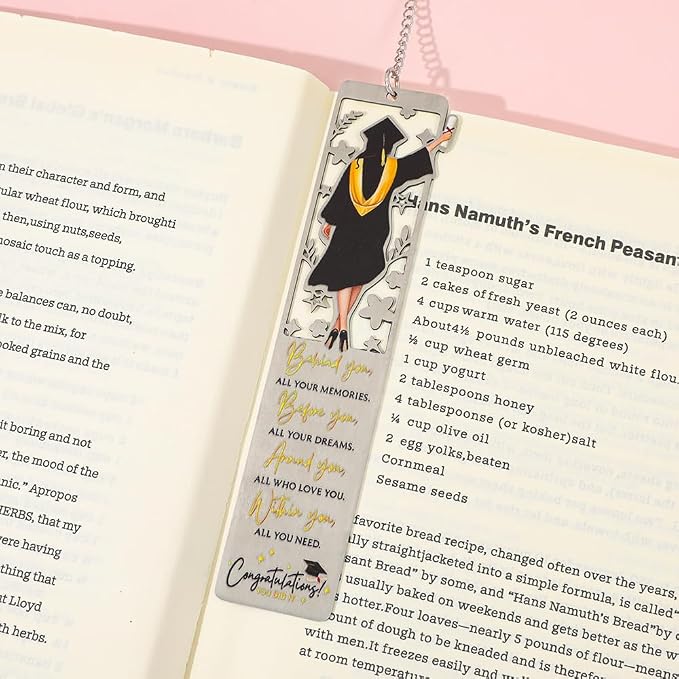 Class of 2026 Graduation Gifts for Women Her - High School College Graduation Gift Ideas for Graduates - Inspirational Bookmark with Gift Box, Congrats Grad Sentimental Keepsake (Graduation)