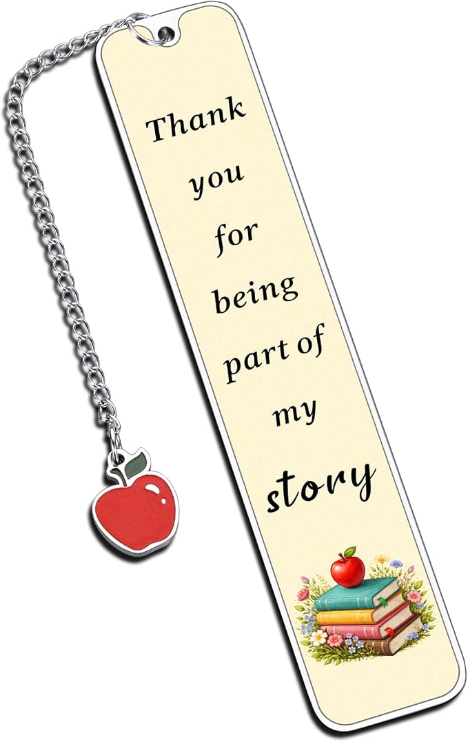 Teacher Appreciation Gifts Thank You Teacher Gift Bookmark for Women Men Kindergarten Teachers End of Year Gift Bulk Summer Gifts for Teachers Appreciation Week Graduation Retirement Gift for Her