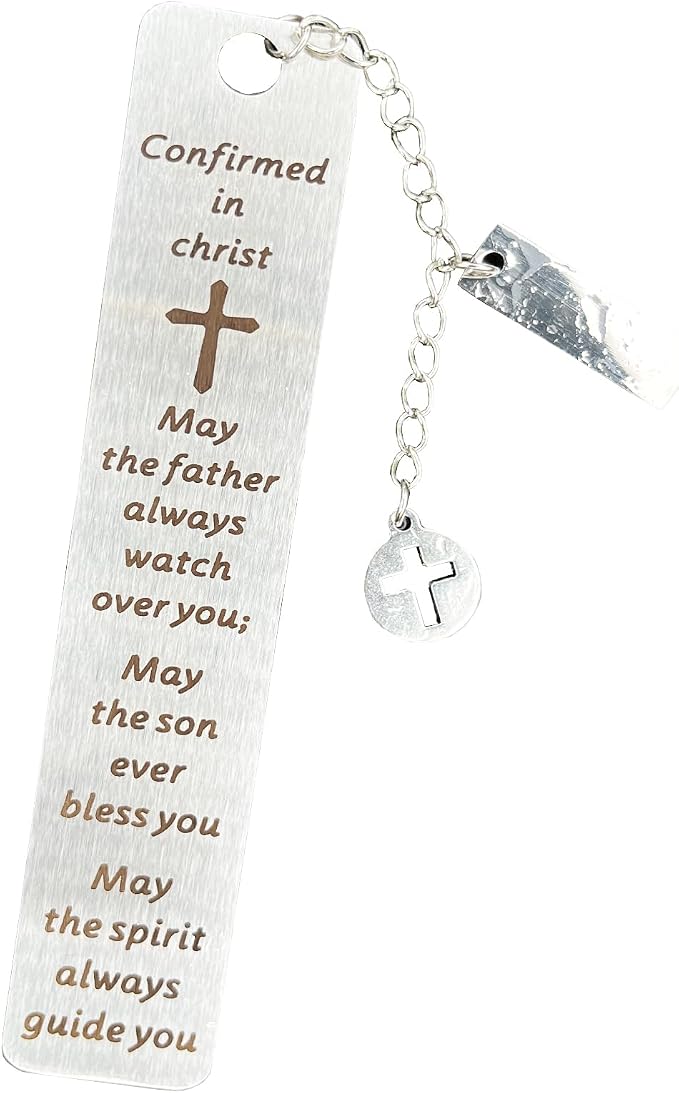 Bible Bookmarks Book Markers, Metal Christian Bookmark Gift Accessories (Confirmed in Christ)