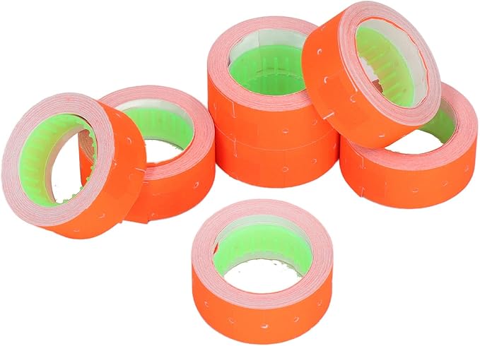 Pricing Labels, 30 Rolls 15000 Price Gun Labels for Mx-5500 M5500 White Price Marker Stickers Label Paper Tag Labels 21x12mm(Red)