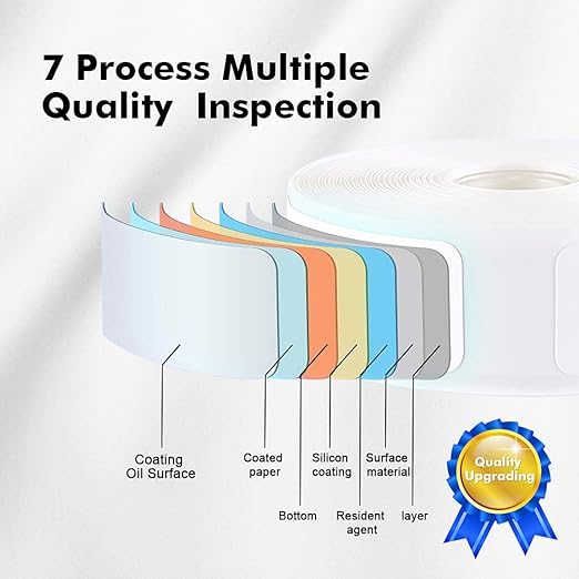 Label Maker Tape Compatible for NIIMBOT B21/B1/B3S, Barcode Address Label Printer Paper Waterproof Anti-Oil Scratch-Resistant Sticker White 1.97"x1.18"(50 * 30mm) 230 Labels