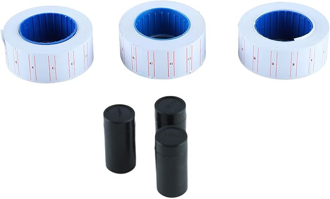 MX-5500 8-Digit Price Tag Gun with 5000 Sticker Labels and 3 Ink Refill, Label Maker Pricing Gun for Office, Retail Shop, Organization Marking, Blue
