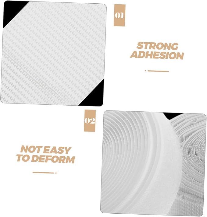 MAGICLULU Heavy Duty Double-Sided Adhesive Tape for Curtains Tape for Doors Hook and Loop Fastener Strips