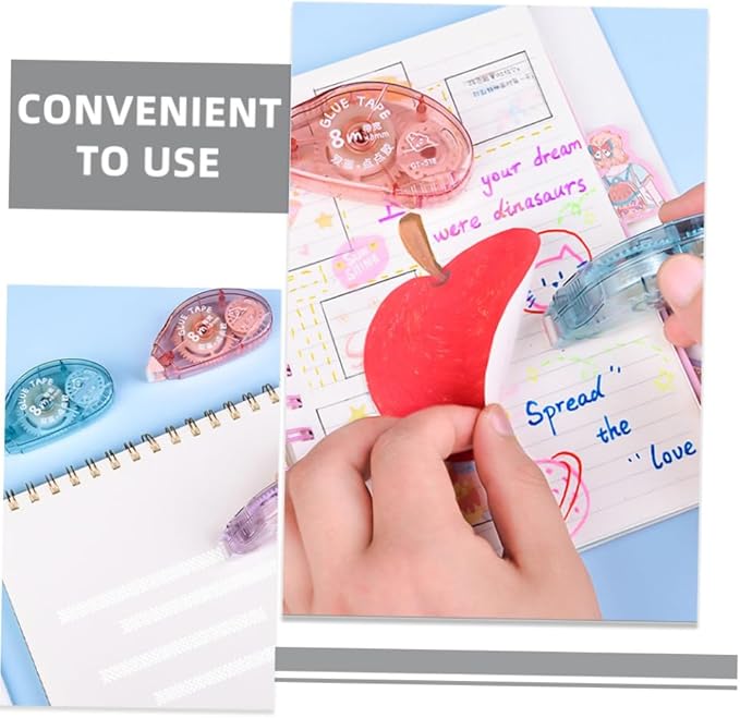 4pcs Correction Tape for Students Dual-sided Correction Tapes Practical Study Tools Aesthetic Office Supplies Mixed Colors