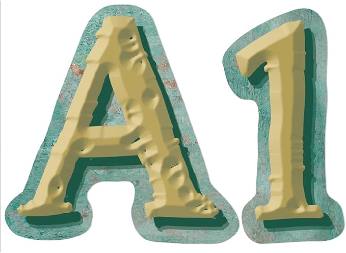 Eureka Curiosity Garden Letter, Number, Punctuation Mark, and Symbol Classroom Decorations for Teachers, 3.8" H, 178 Pieces