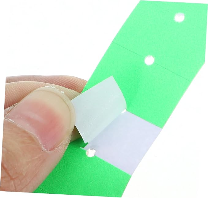 Lurrose 5000pcs Price Tag Paper Fluorescent Pricing Stickers for Retail Supermarket Office Use Print Easy to See Double-Sided Design Efficient Marking