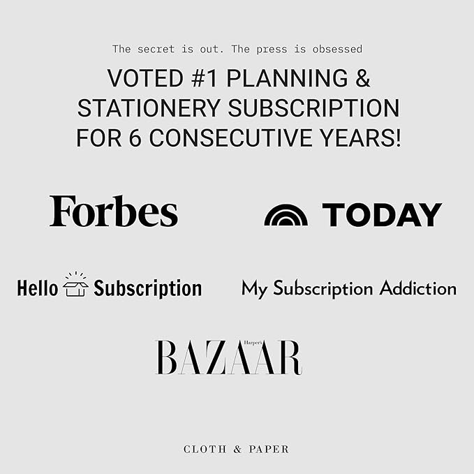 Cloth & Paper Daily Planner Inserts – Personal Size 6-Ring Punched Refill Pages – Undated 90 Pages (45 Double-Sided), Schedule 7AM–9PM, Priorities & Tasks – Minimalist Design for Productive Planning