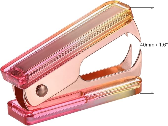 MECCANIXITY Staple Remover Tool, Staplers Puller with Acrylic Body Metal Jaws for Office Home Desktop Accessories Colored
