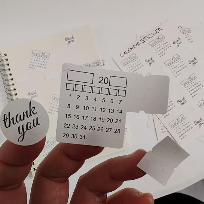 Monthly Tabs Calendar Stickers for Yearly Planner for Journal Dividers, Plan for School Year, Agendas and Organizers, Office Supplies (Style1-32Months)
