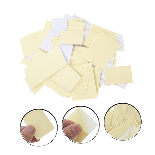 PRETYZOOM 100pcs No Traces Adhesive Sticker Double Sided Tape for Craft Mirror Adhesive Double Sided for Wall